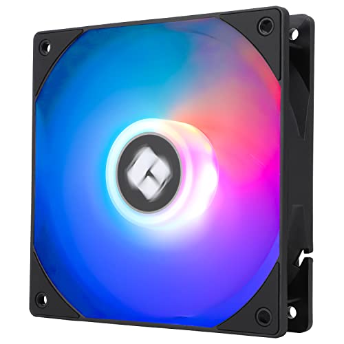 TR TL-C12RB-S V2 CPU Ventola alloggiamento Raffreddatore PWM, Connettore PWM 4 pin Ventola per computer con apertura ARGB, Velocità 1500 giri/min Ventola inversa di raffreddamento PC