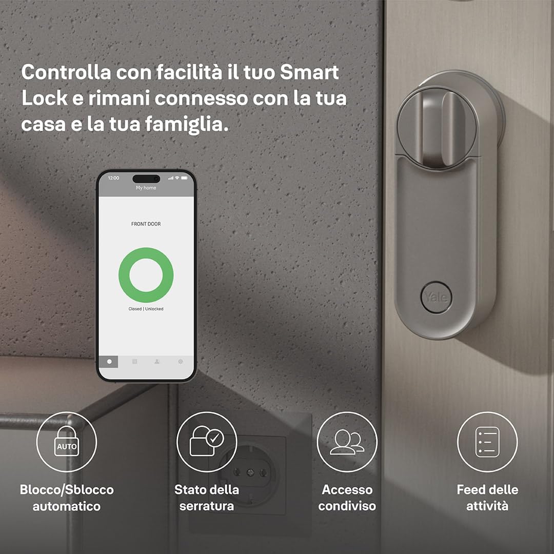 Yale Linus Smart Lock L2 05/103210/SI, Argento - immagine 4