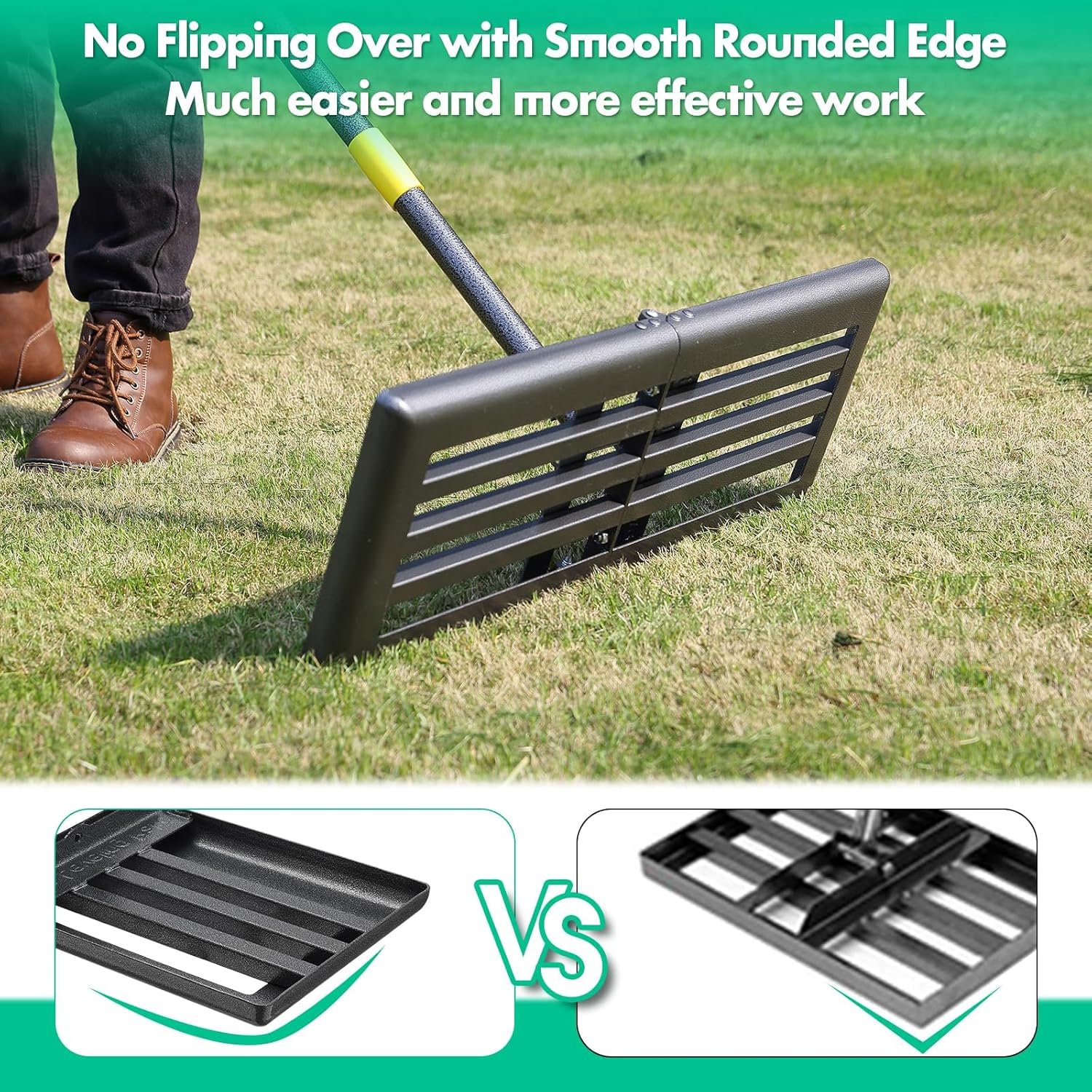 Rastrello per Prato in Metallo 157cm - immagine 3