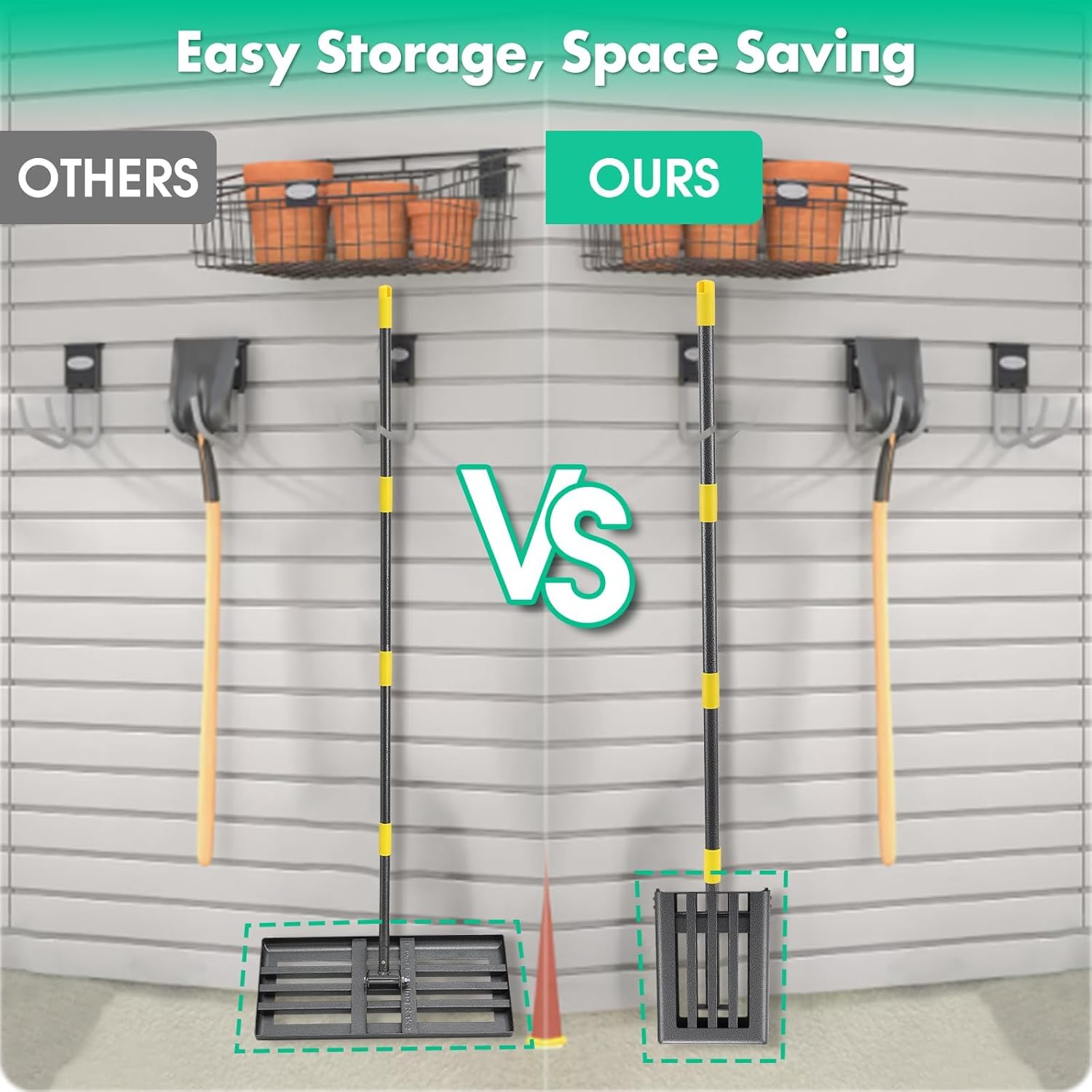 Rastrello per Prato in Metallo 157cm - immagine 7