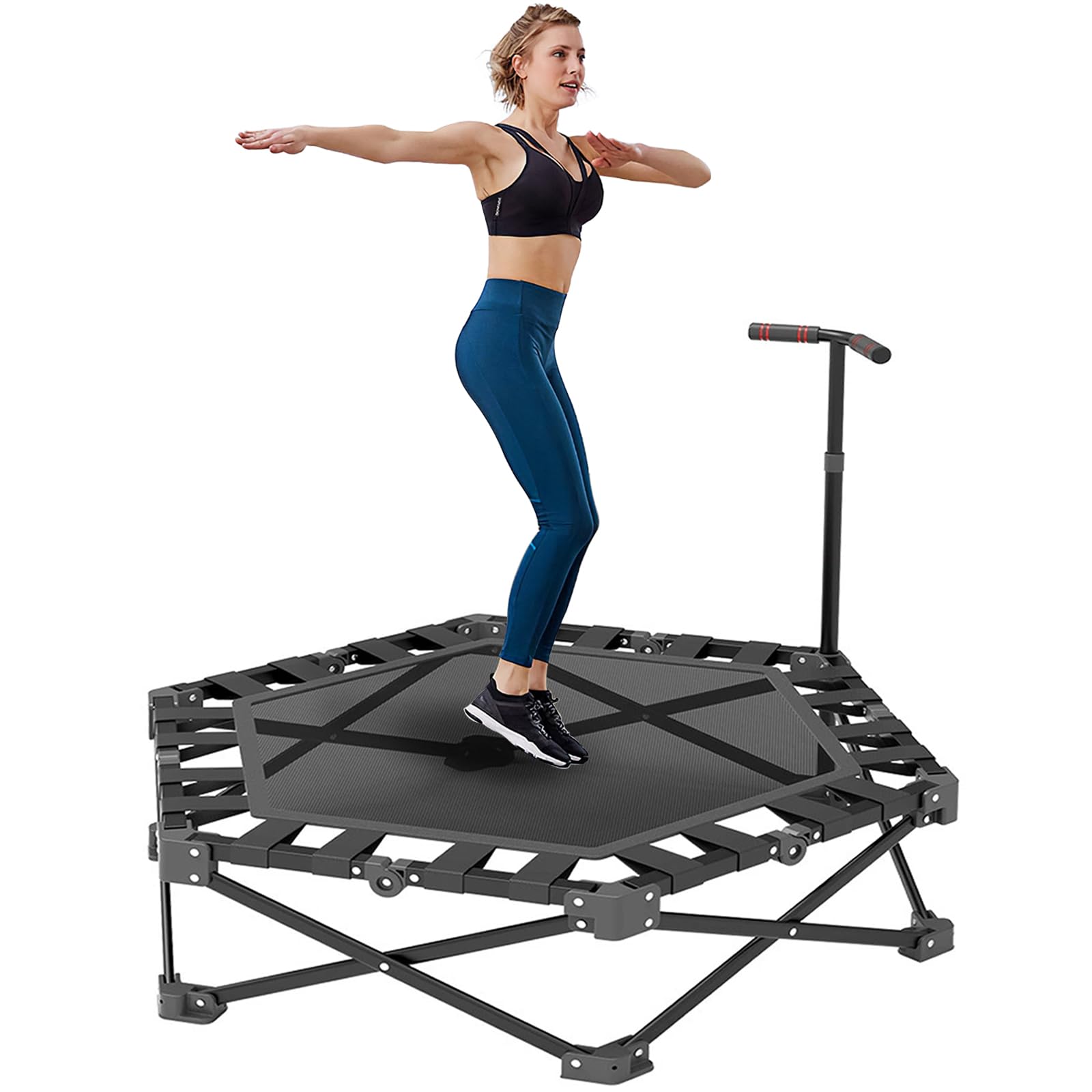 Octogonales - Trampolino pieghevole per fitness, 110 cm