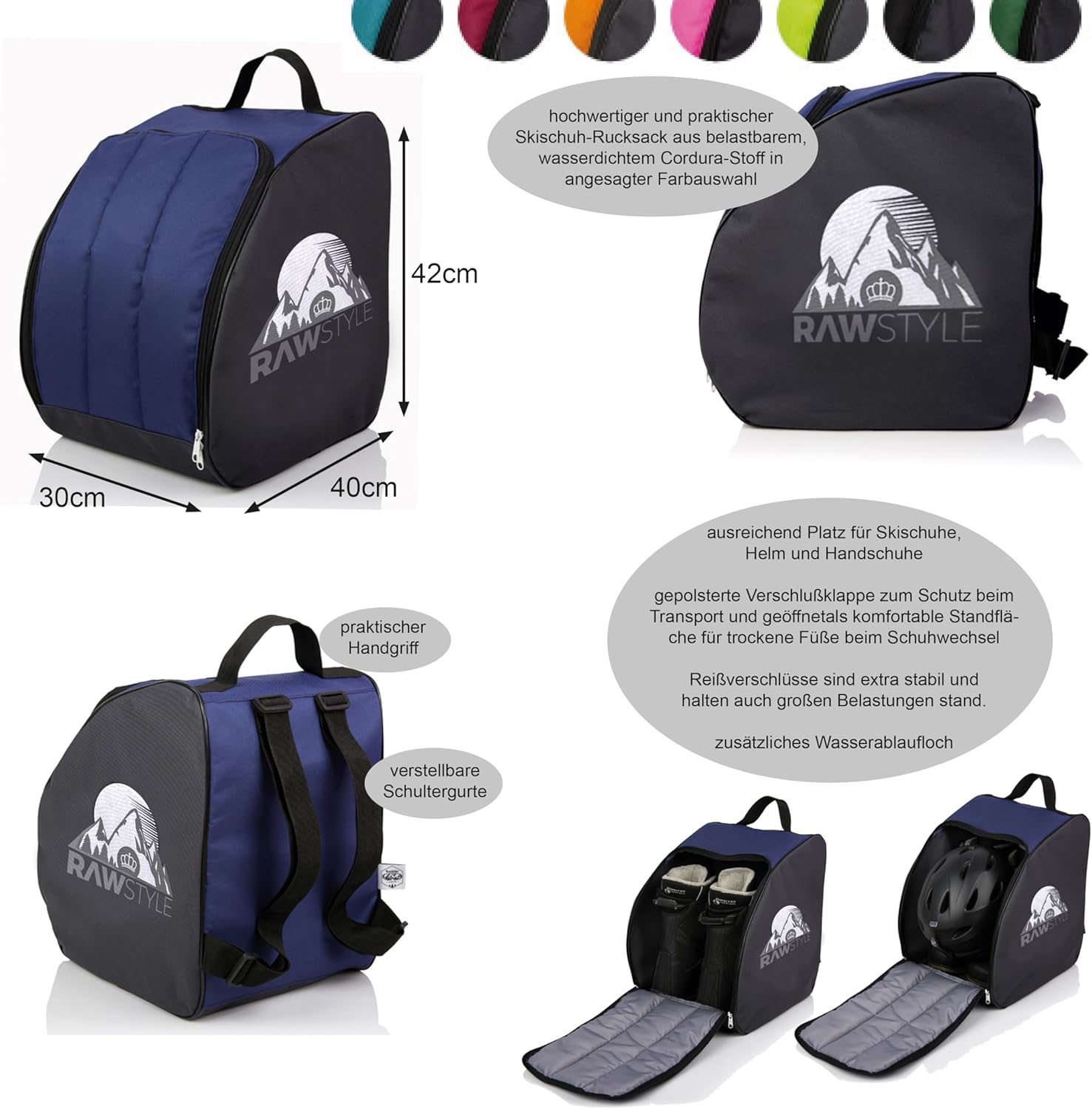 Rawstyle Borsa da Sci Impermeabile per Scarponi - immagine 3