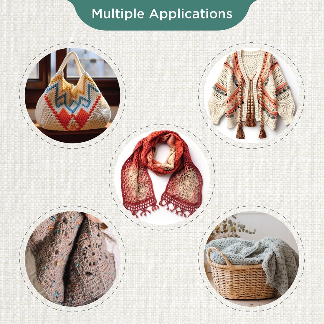 KnitPro Set di Ganci, Legno, Assorted - immagine 4