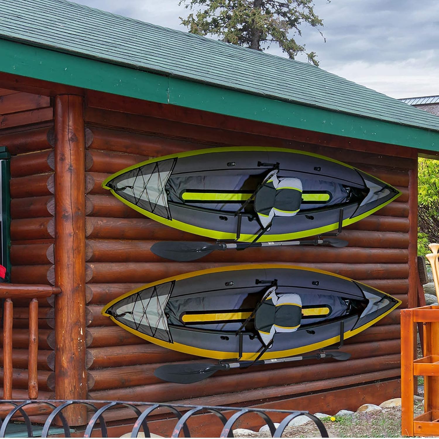 Porta-Kayak da Muro per Kayak e Paddle (1 Paio) - immagine 2