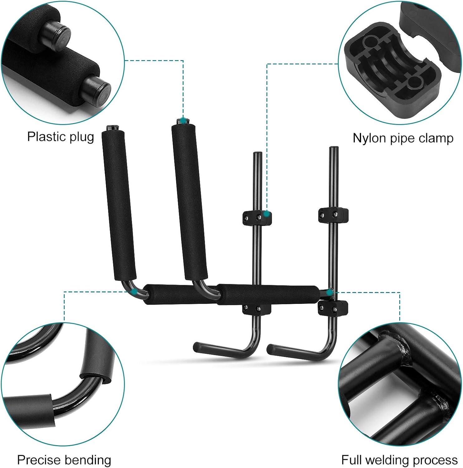 Porta-Kayak da Muro per Kayak e Paddle (1 Paio) - immagine 7