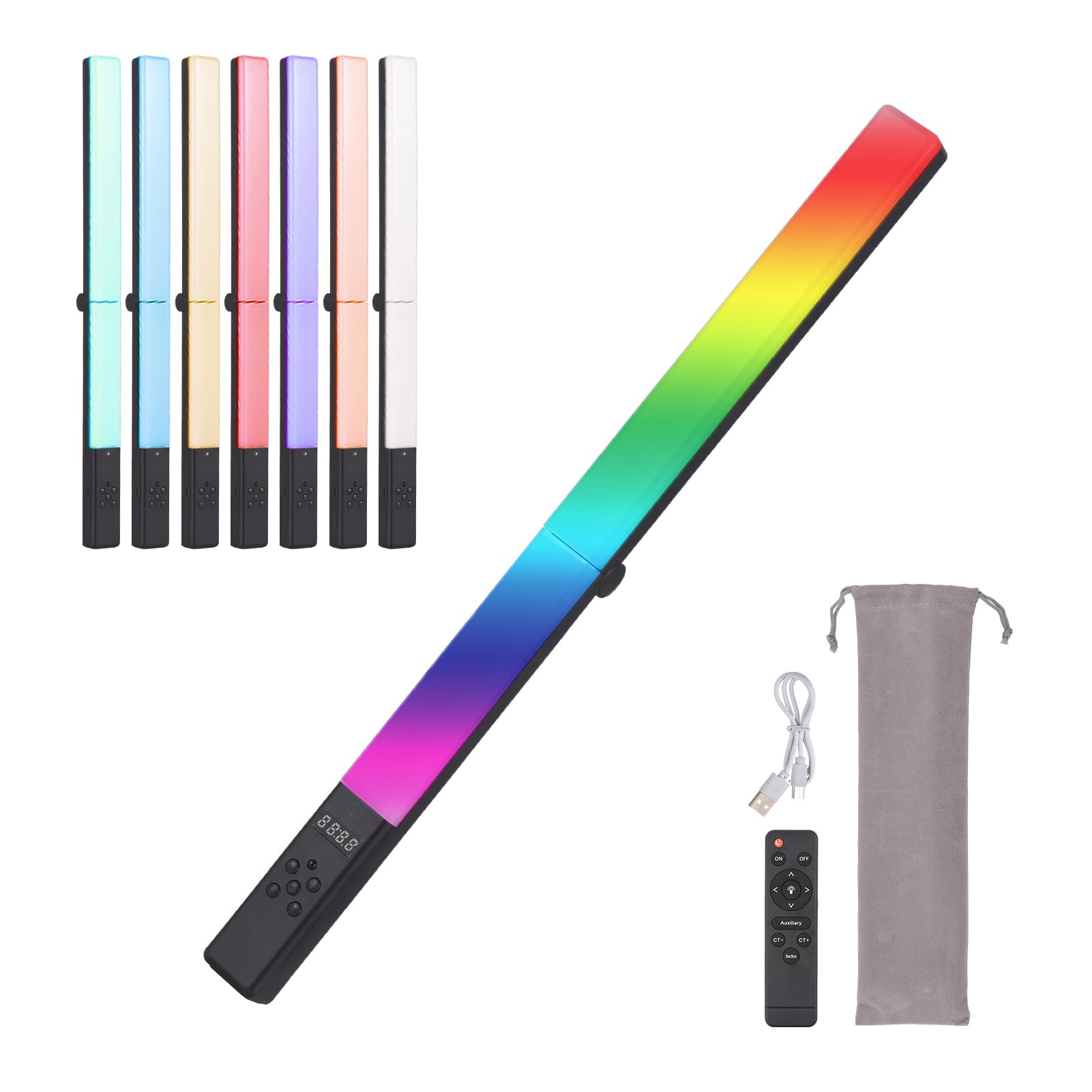 Andoer LED Video Light RGB Stick 20W Pieghevole