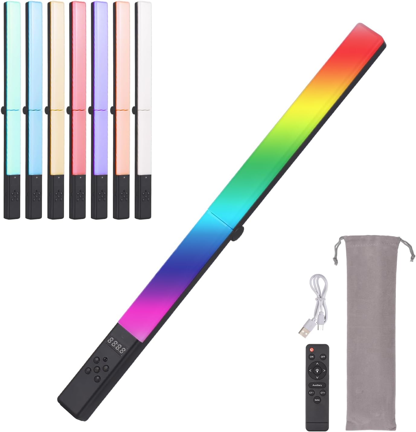 Andoer LED Video Light RGB Stick 20W Pieghevole - immagine 1