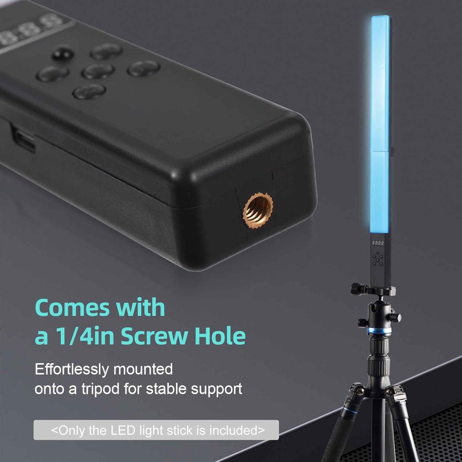 Andoer LED Video Light RGB Stick 20W Pieghevole - immagine 8