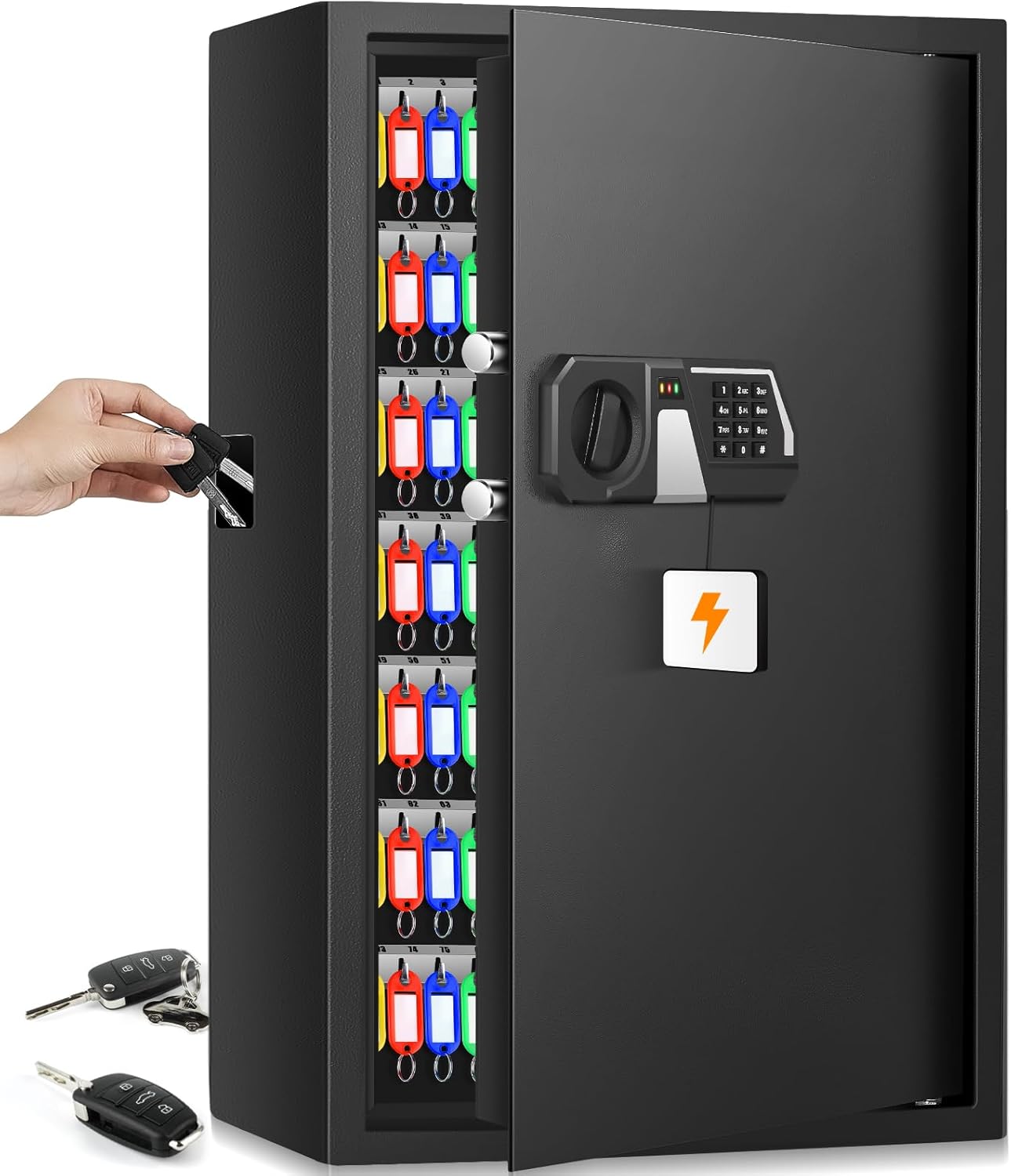 Mejasg Cassetta Portachiavi Ignifuga con Codice Numerico - immagine 1