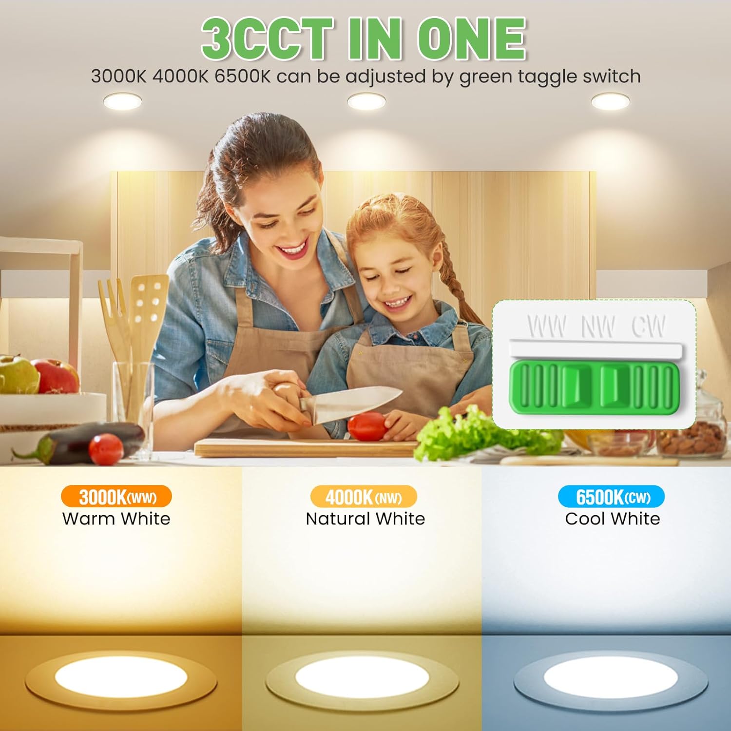 Alusso Faretti LED da Incasso Dimmerabili 10W IP44 (Set da 6) - immagine 3