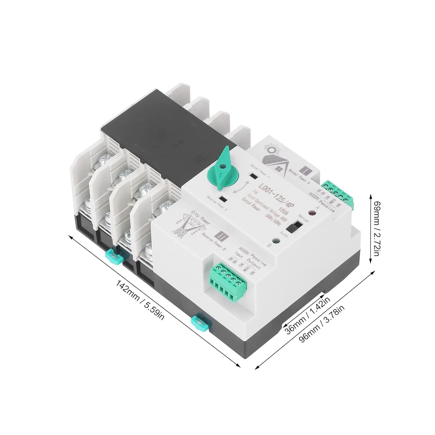 Interruttore di Trasferimento Automatico 400V 100A 4P - immagine 2