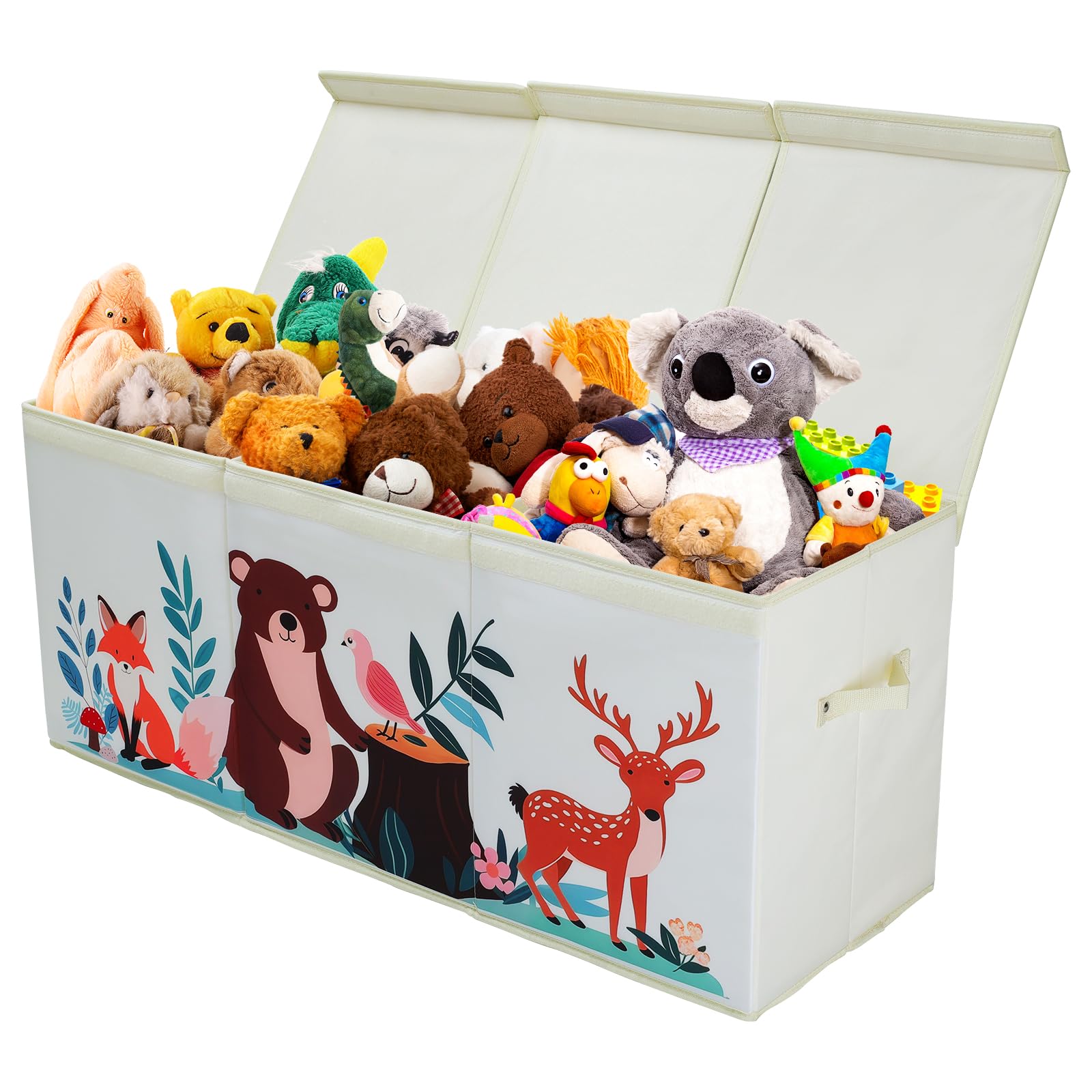 Scatola Giocattoli Extra Large con Coperchio Ribalta