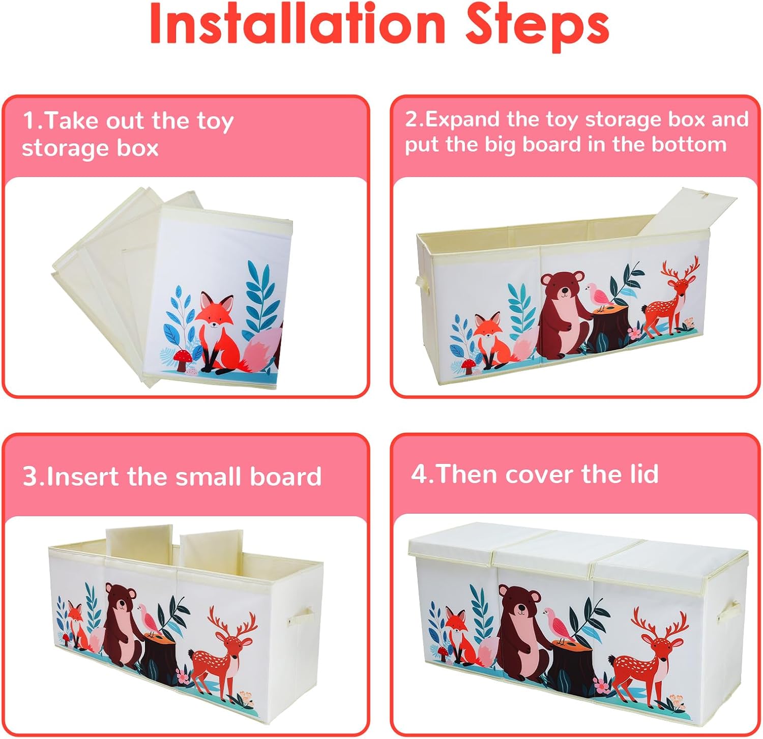 Scatola Giocattoli Extra Large con Coperchio Ribalta - immagine 6