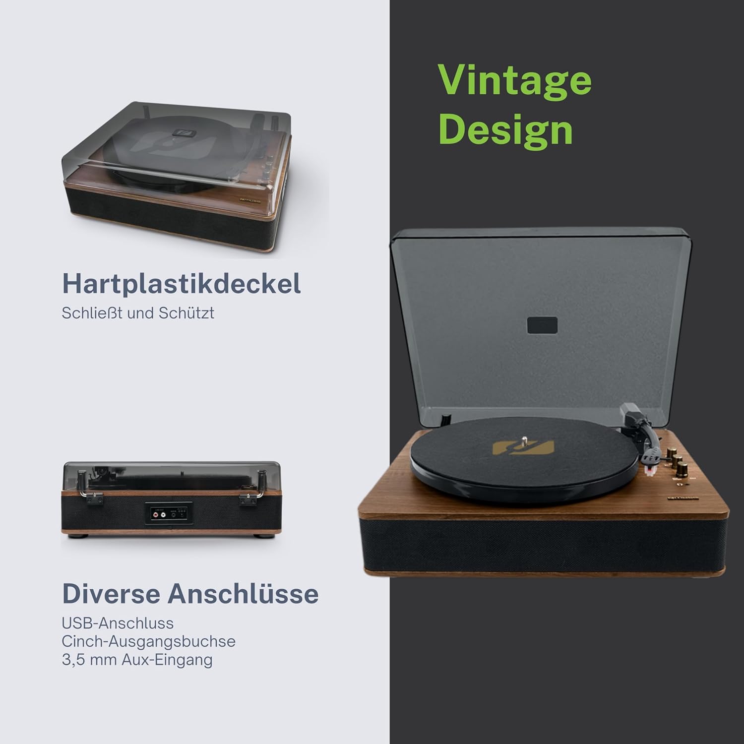 MUSE MT-106 BT TOCADISCOS ESTÃ‰REO/USB/BLUETOOTH - immagine 4