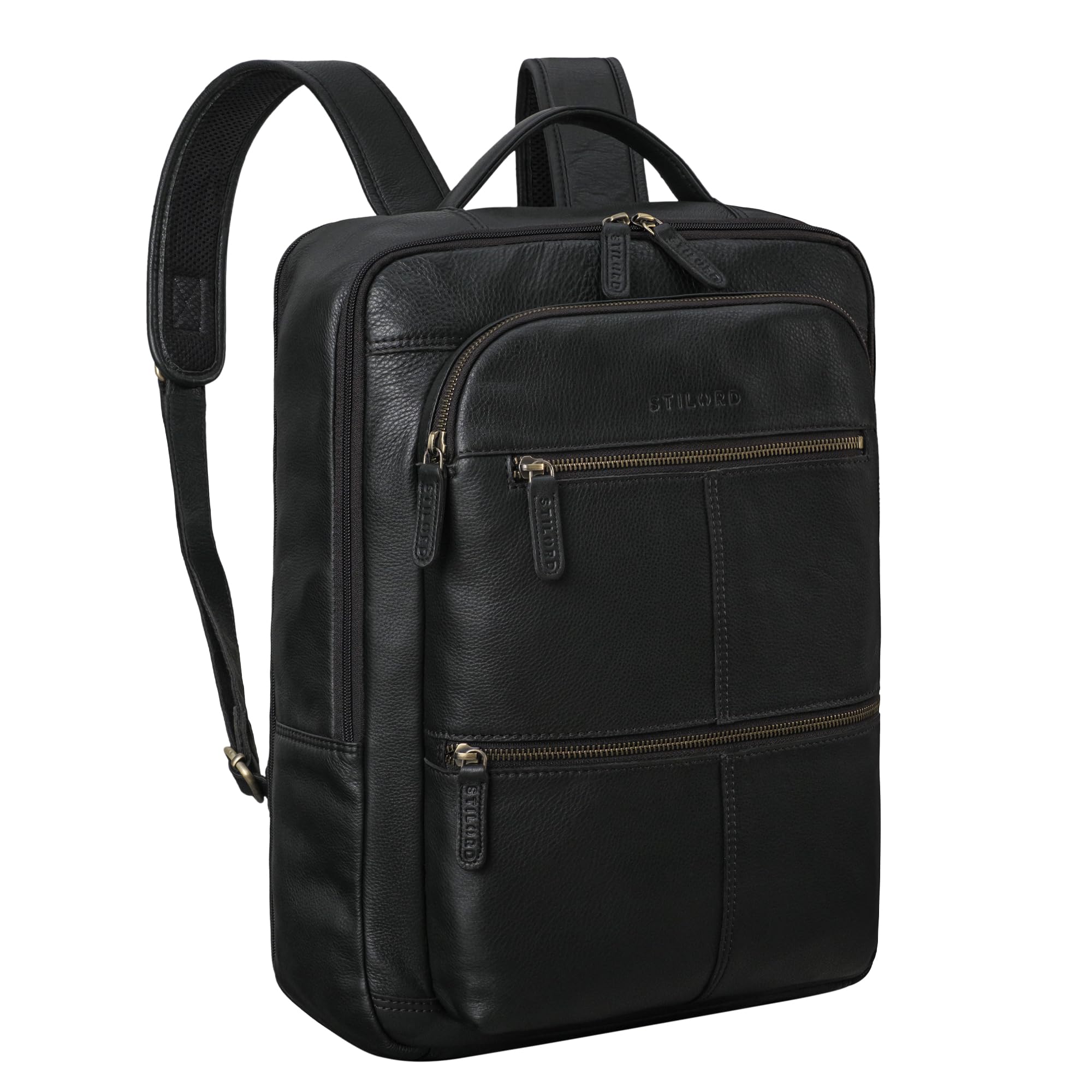 STILORD 'Coryo' Zaino Porta PC 17 Pollici in Pelle