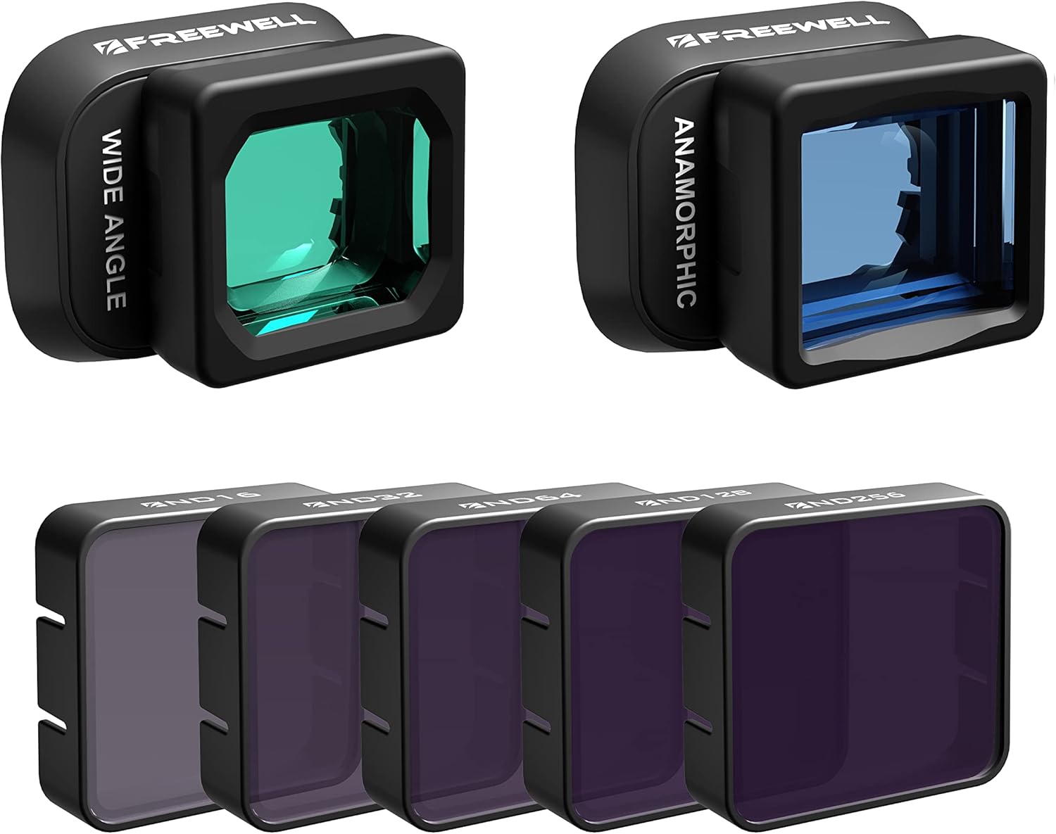 Freewell Kit Obiettivo Grandangolare e Anamorfico per Mini 4 Pro - immagine 1