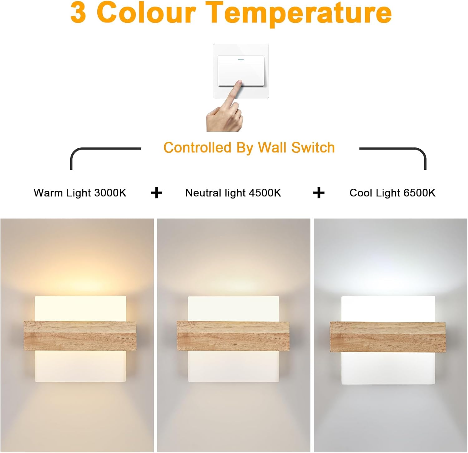 Delipop Applique da Parete Interno E27 in Legno - immagine 2