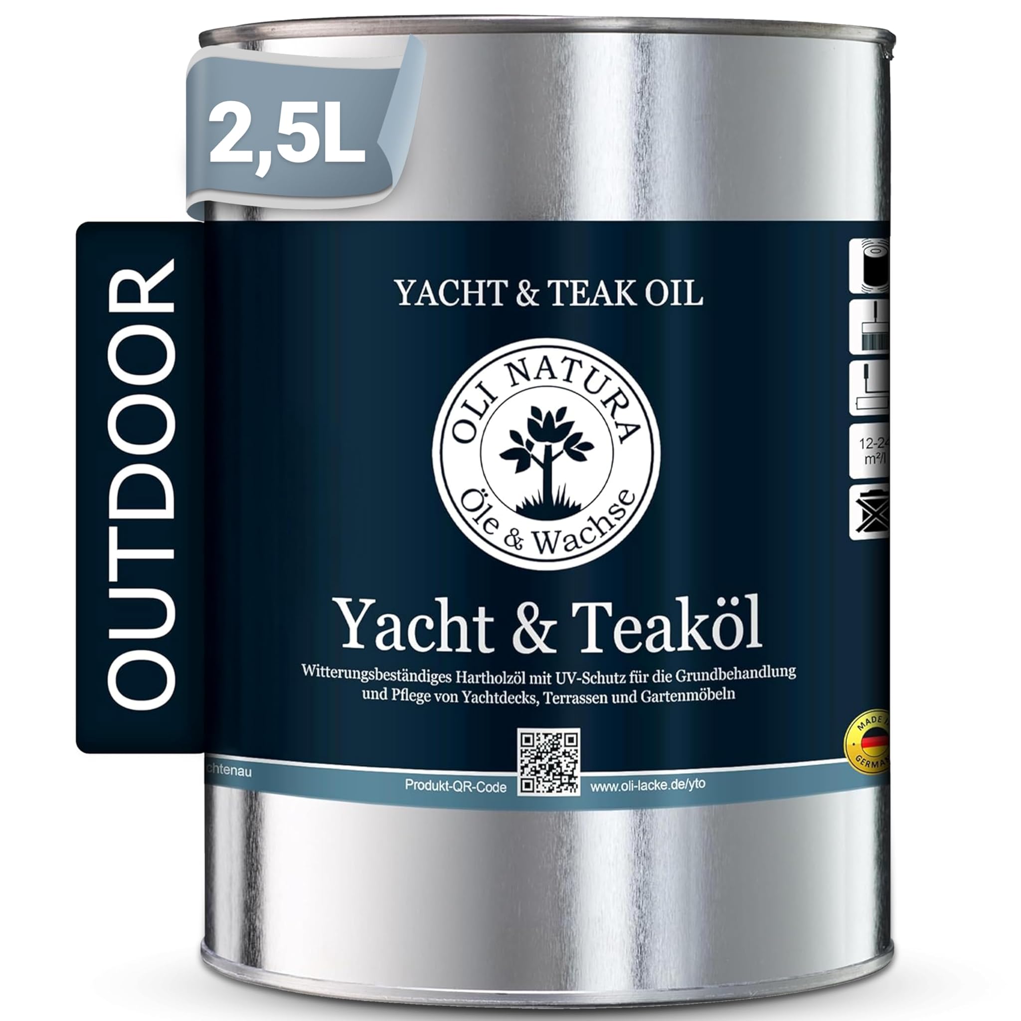 OLI-NATURA Yacht e Olio di Teak per Esterni 2,5L