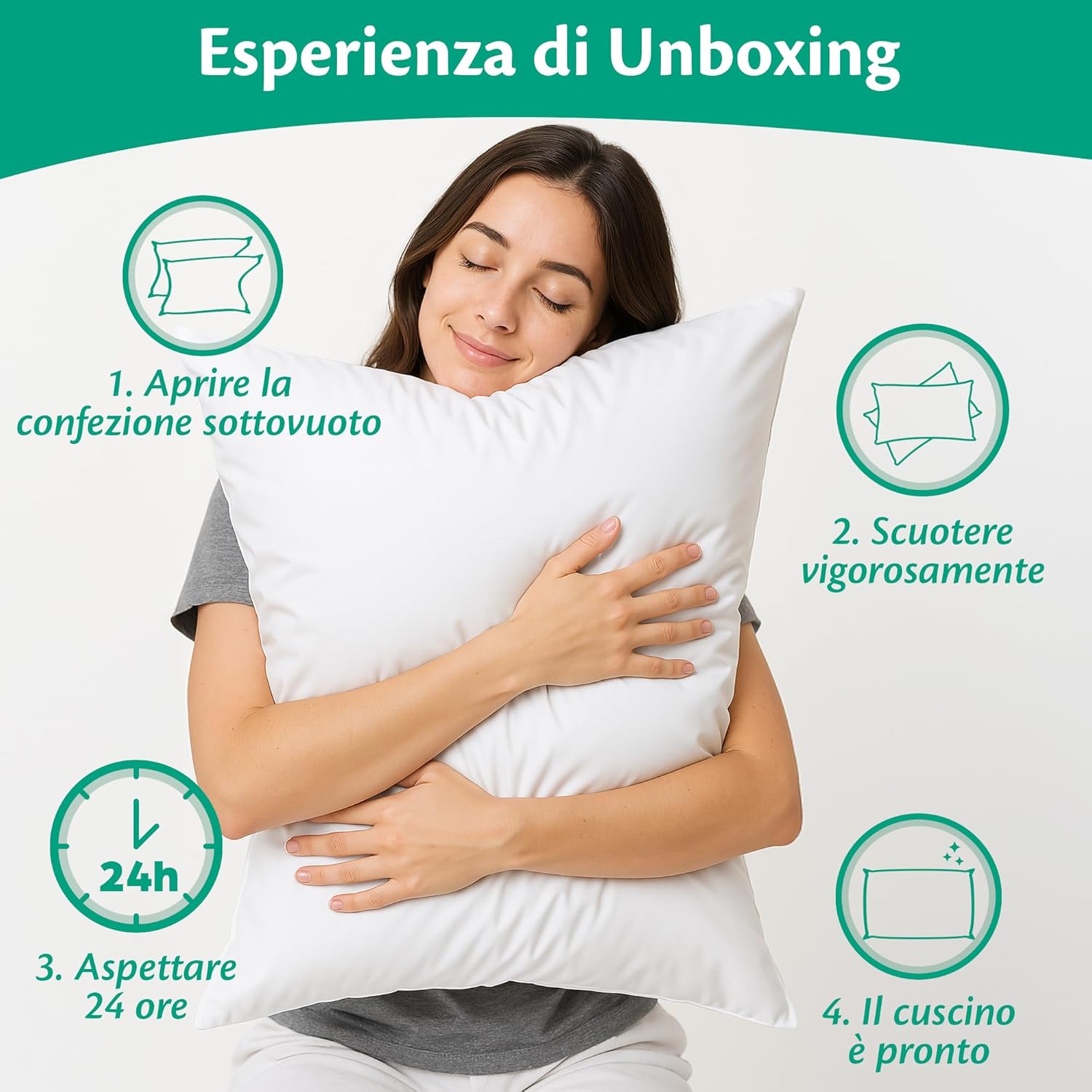 Cuscini per Divano 40x40 Imbottitura 2 pezzi - immagine 2