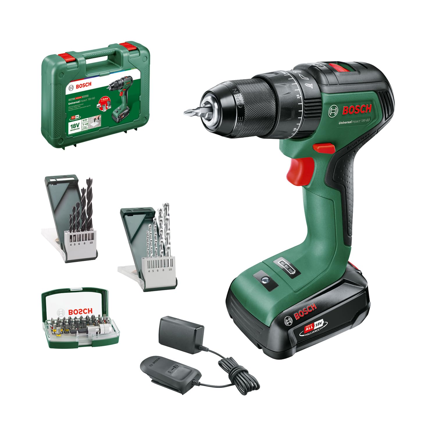 Bosch UniversalImpact 18V-60 Trapano Percussione a Batteria