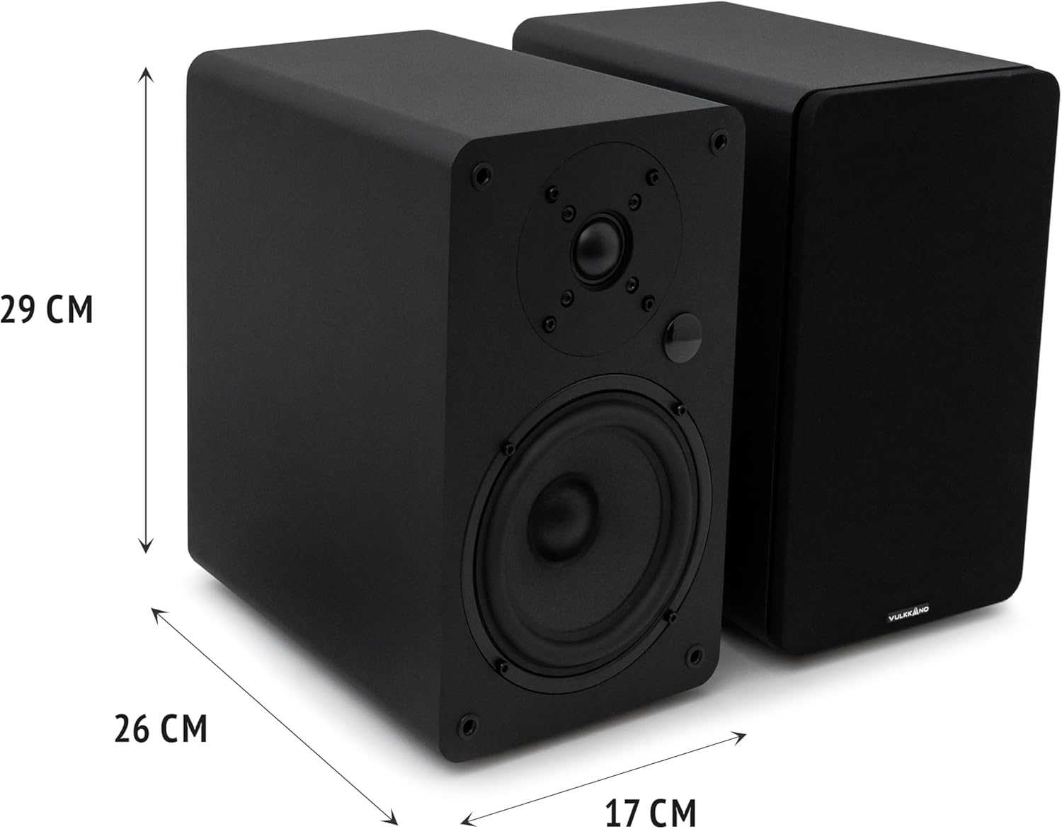Vulkkano A5 ARC - Cassa Amplificata Woofer 5,25", Nero - immagine 3
