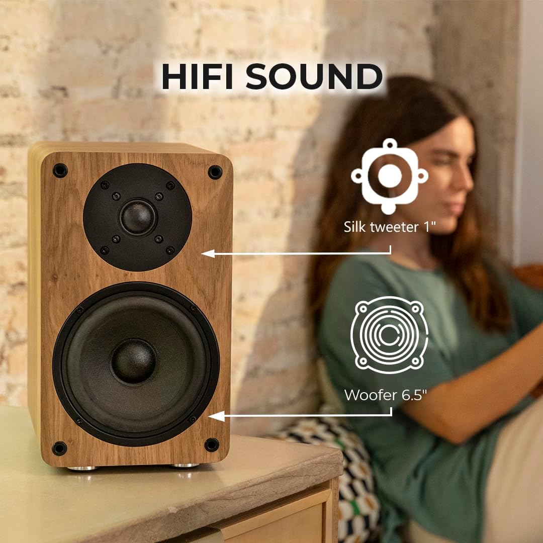 Vulkkano A5 ARC - Cassa Amplificata Woofer 5,25", Nero - immagine 5