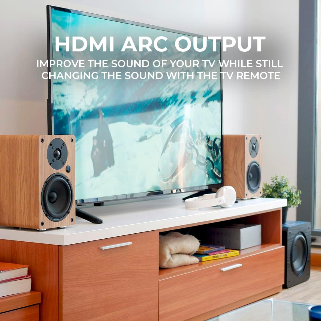 Vulkkano A5 ARC - Cassa Amplificata Woofer 5,25", Nero - immagine 6