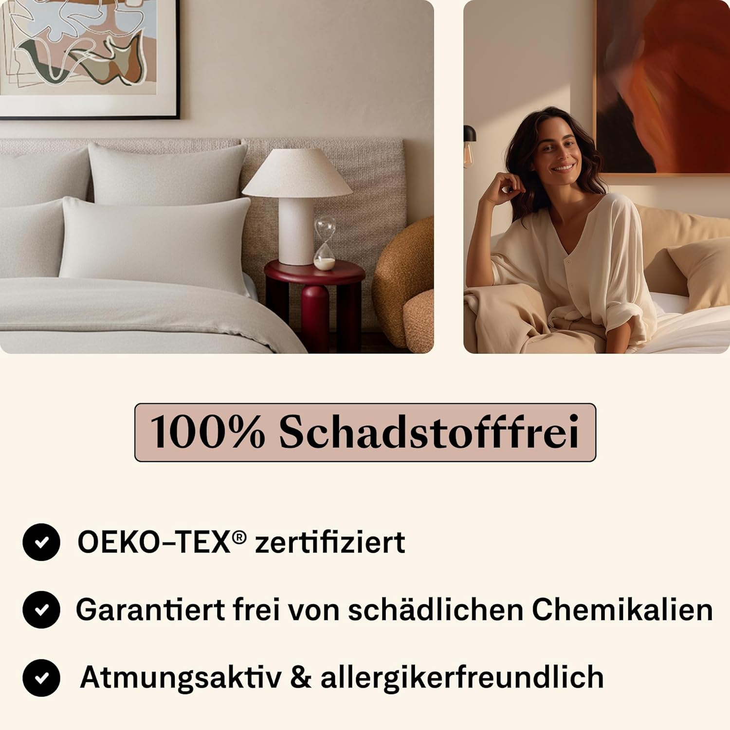 Lenzuolo con Angoli Elasticizzati Flanella 90x200 cm, Beige - immagine 6