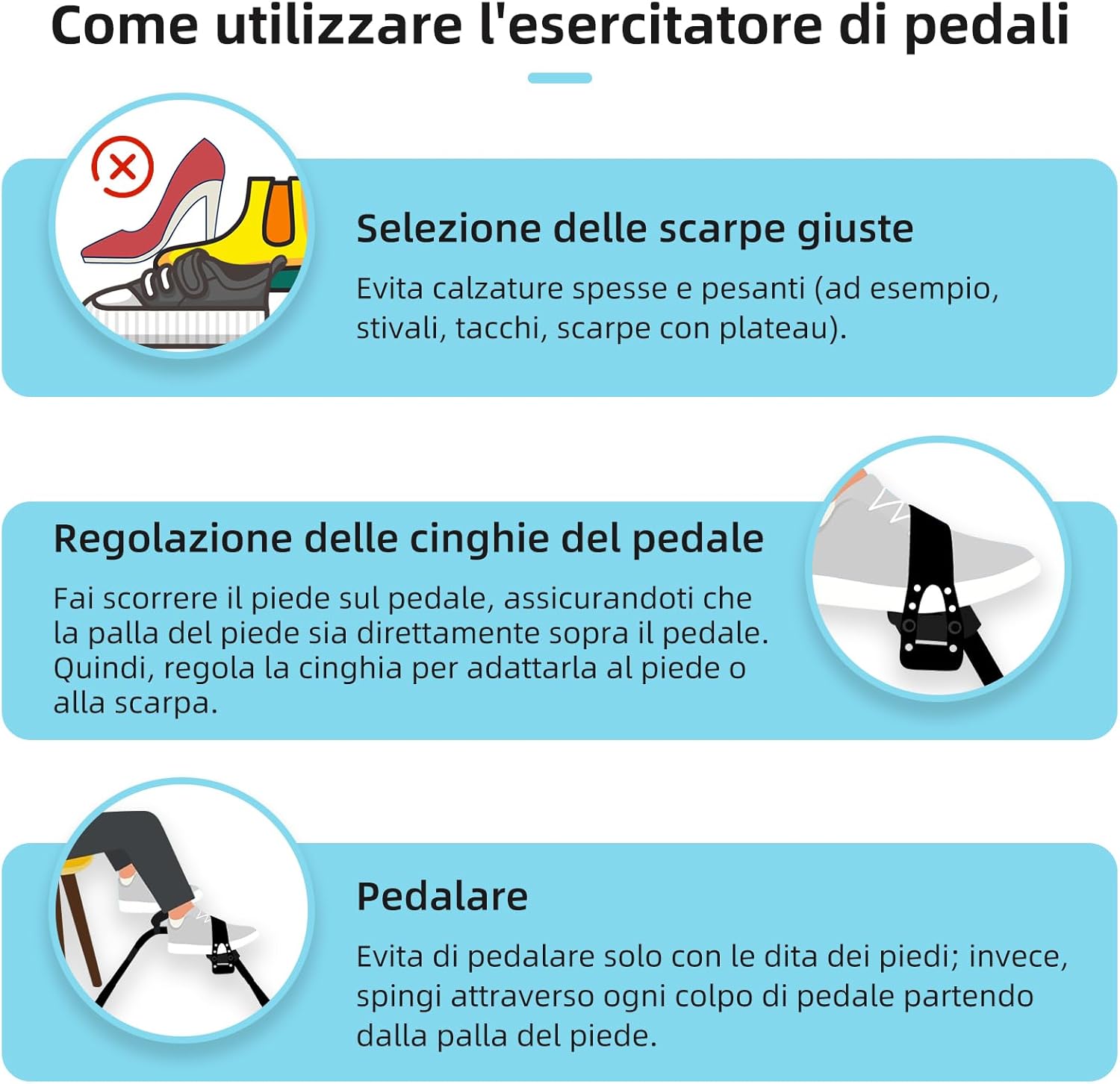 Himaly F-bike Mini Cyclette per Braccia e Gambe - immagine 4