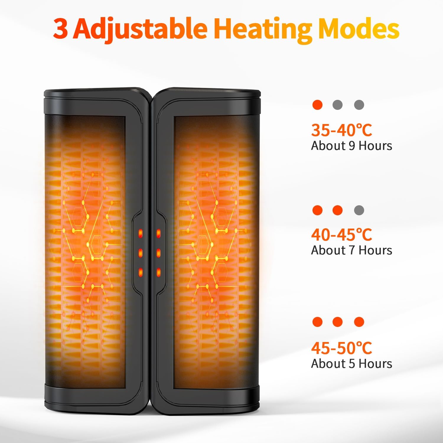 Gabless Scaldamani Elettrico Ricaricabile 2 Pezzi - immagine 2