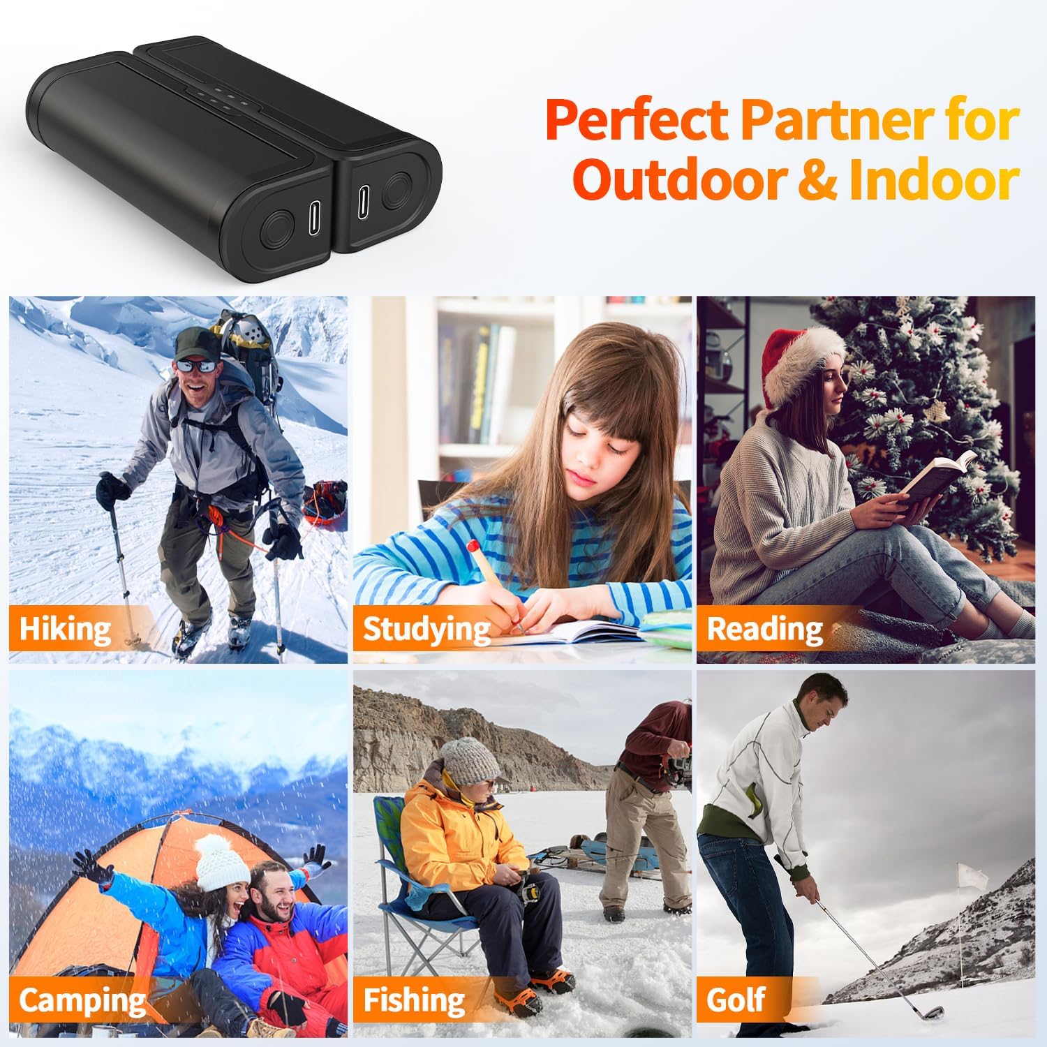 Gabless Scaldamani Elettrico Ricaricabile 2 Pezzi - immagine 6