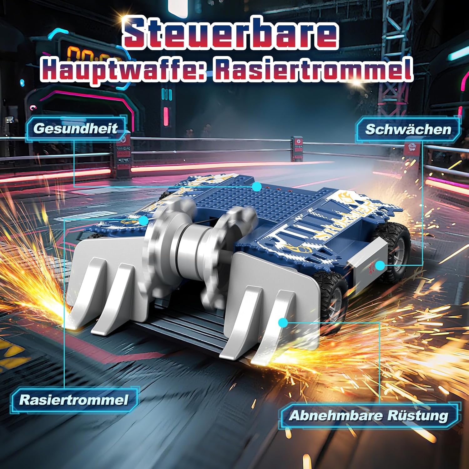 Sunrad BattleBots Arena MAX - Gioco da Tavolo Robot - immagine 4
