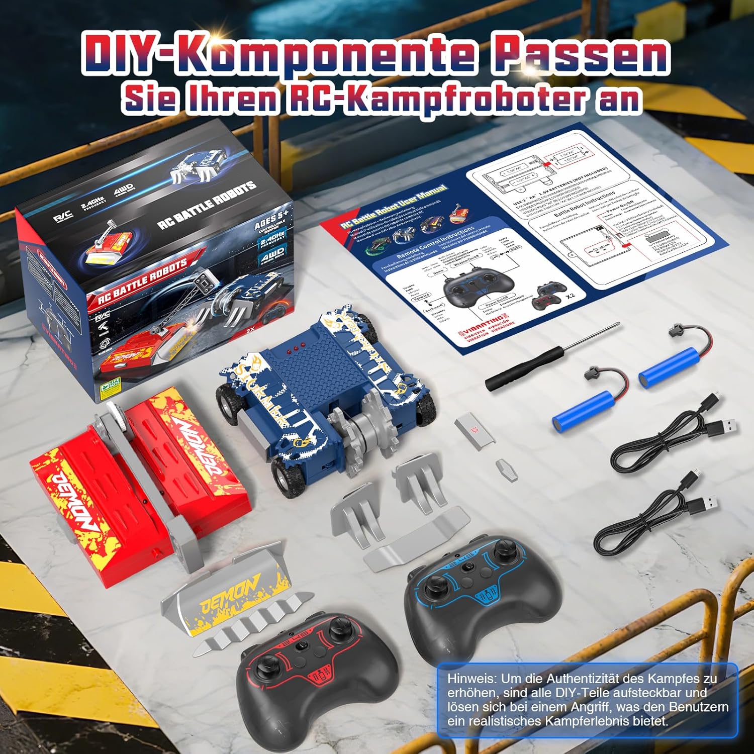 Sunrad BattleBots Arena MAX - Gioco da Tavolo Robot - immagine 6