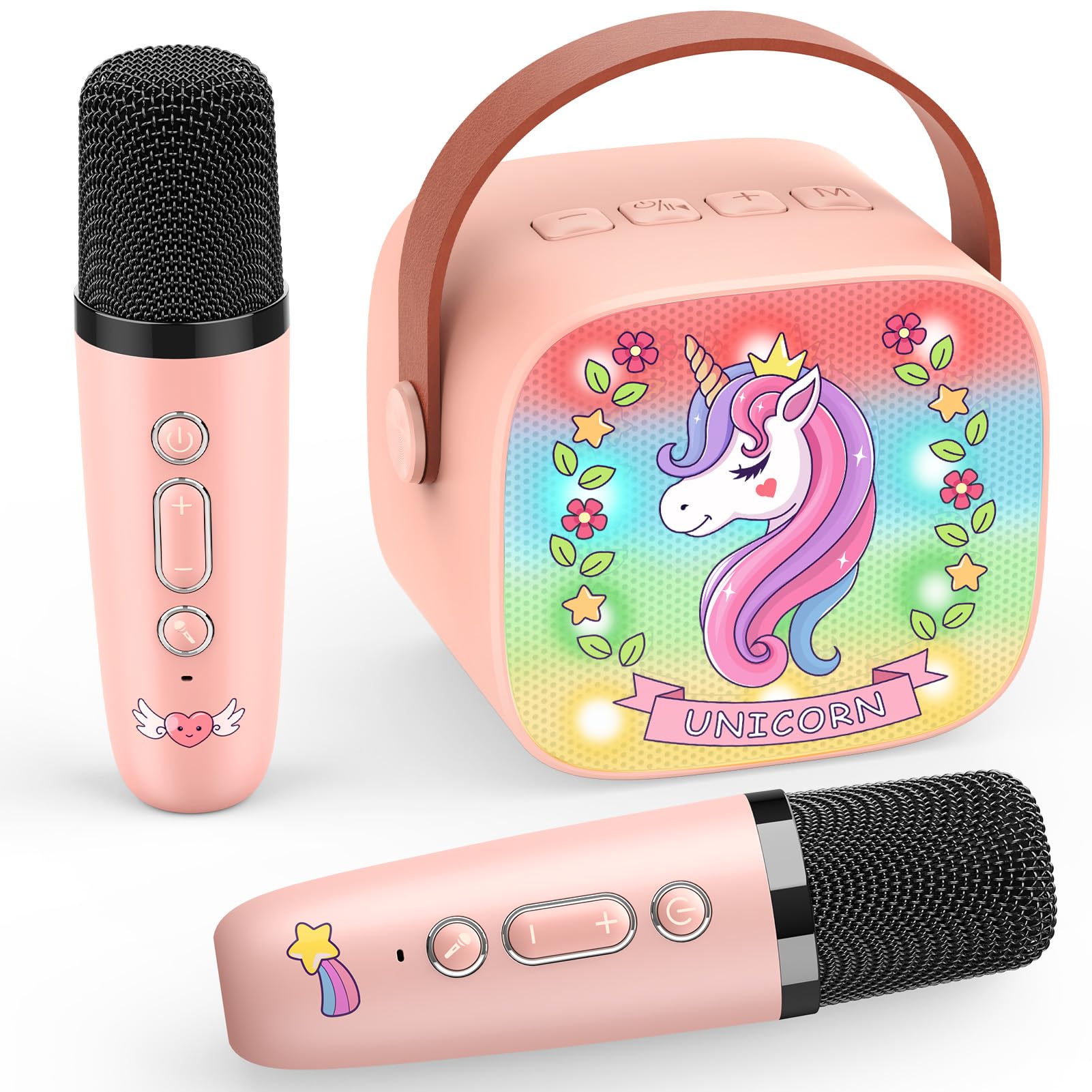Dislocati Karaoke per Bambini con 2 Microfoni Wireless