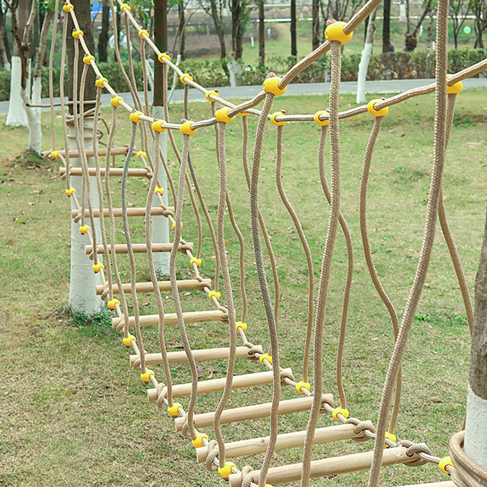 HAZEK Ponte All'aperto in Legno Massello per Asilo