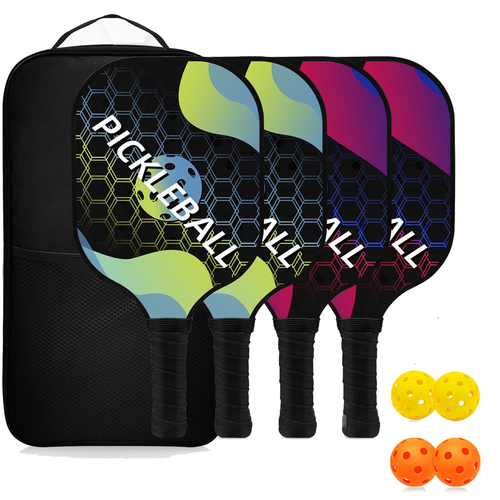 Topfinder Pickleball Set con Racchette e Palline
