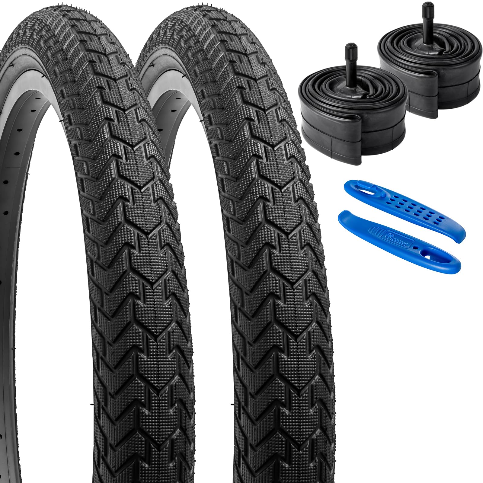 Yunscm 2 Pneumatici Pieghevoli 20x2.10 con 2 Camere d'aria