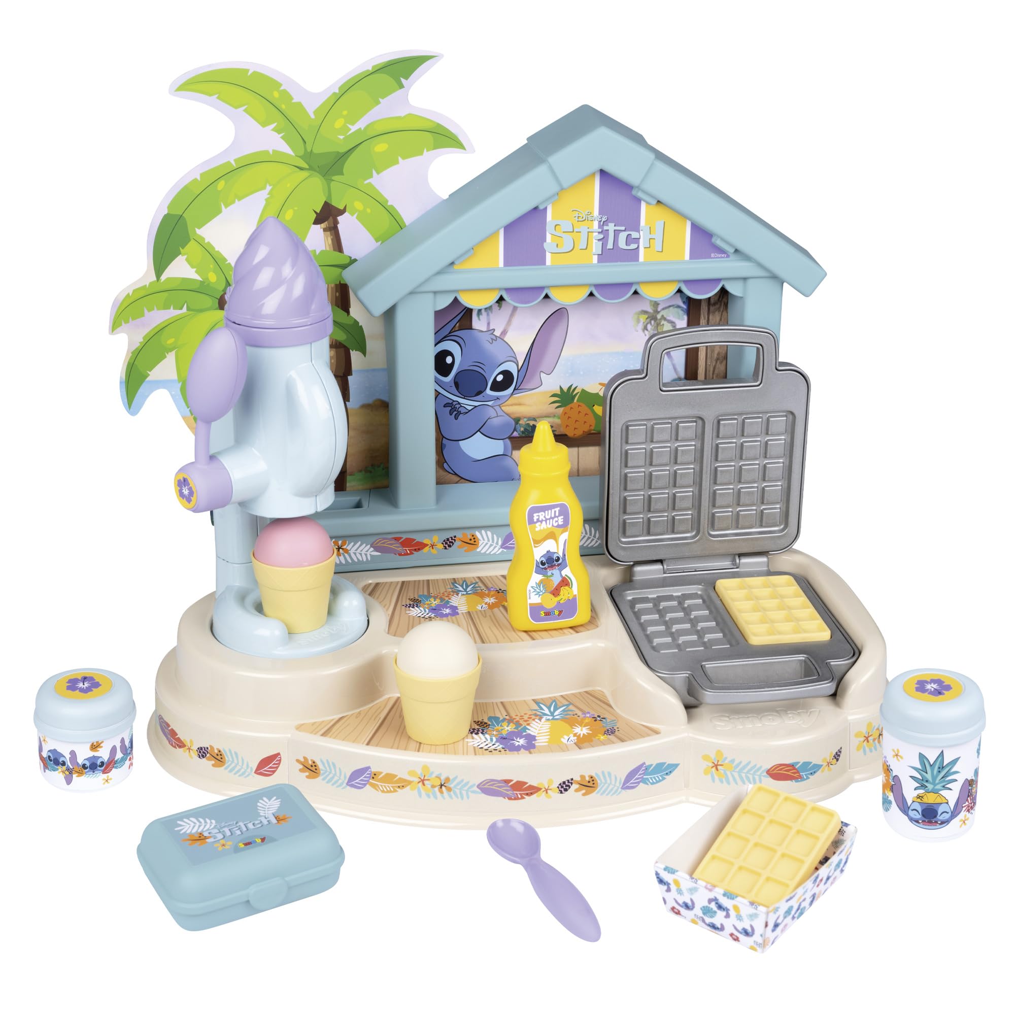 Smoby - Stitch Beach Bar con 12 Accessori