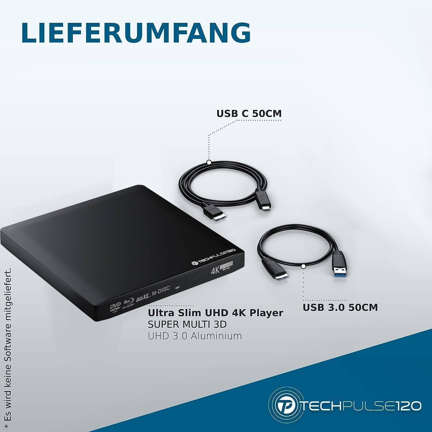 Techpulse120 - Masterizzatore Blu-ray USB 3.0 4K UHD - immagine 6