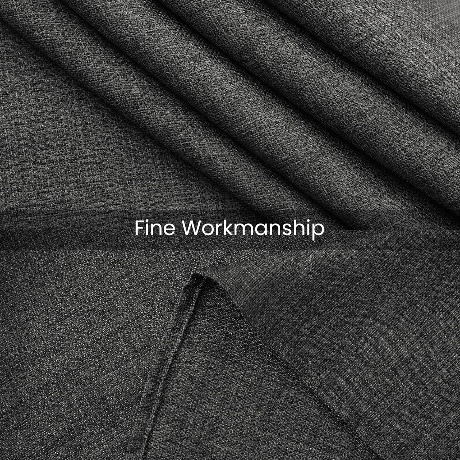 Smiry Tovaglia Effetto Lino 100x140 cm, Grigio Scuro - immagine 3