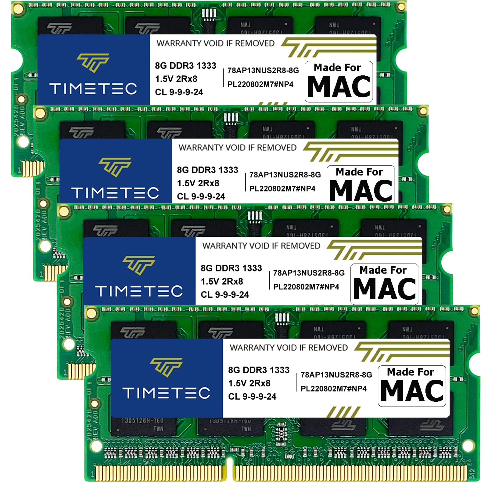 Timetec 32GB KIT (4x8GB) RAM DDR3 1333MHz per iMac