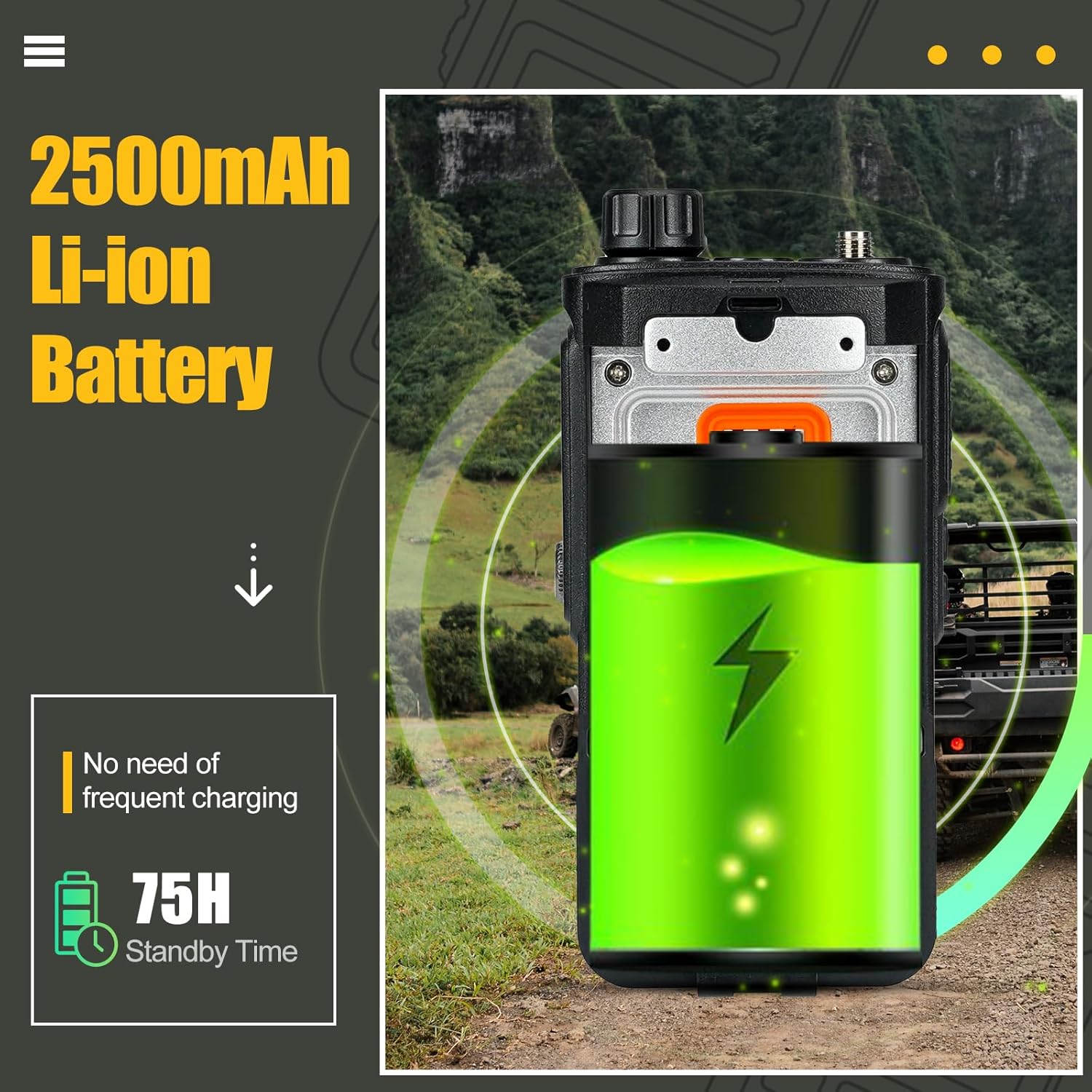 Retevis RA89 Radioamatore IP68 con Microfono, Nero - immagine 6