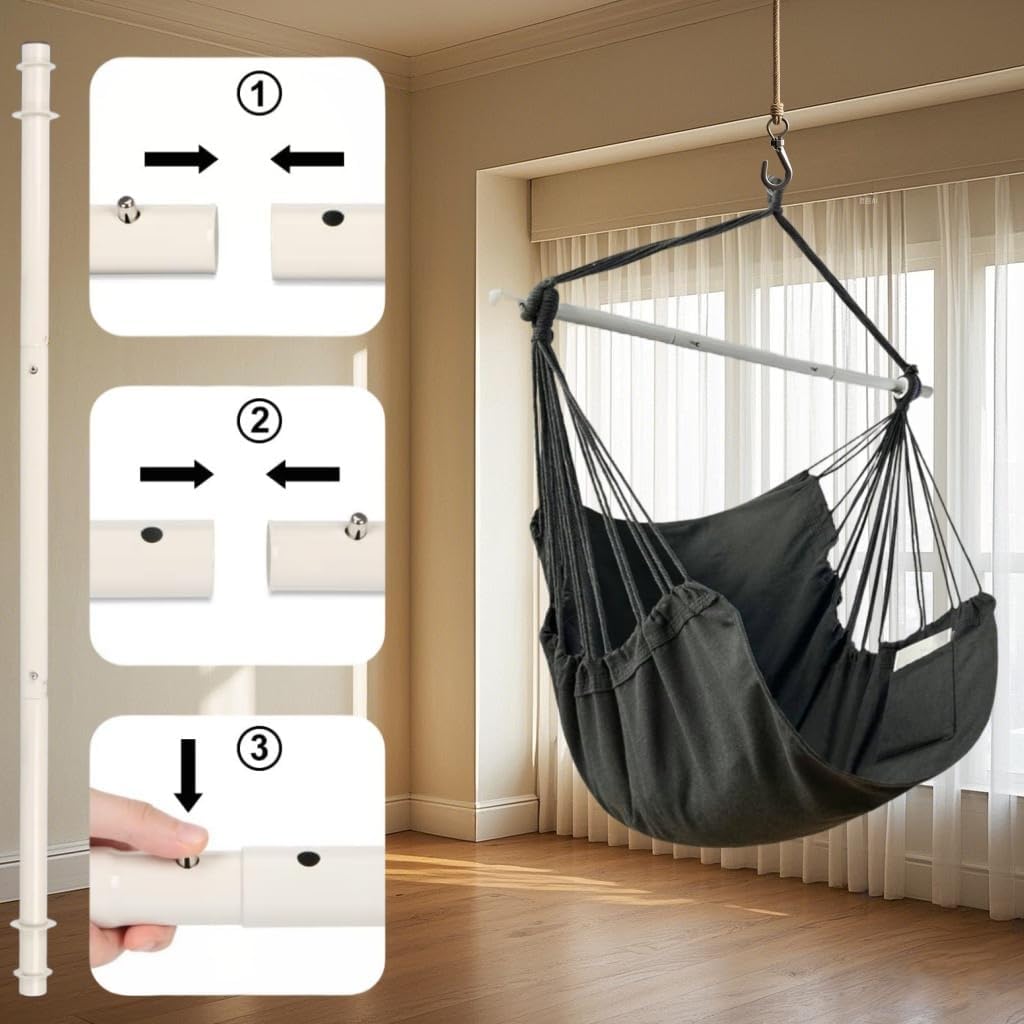 Poltrona Sospesa da Esterno con 2 Cuscini, Grigio - immagine 4