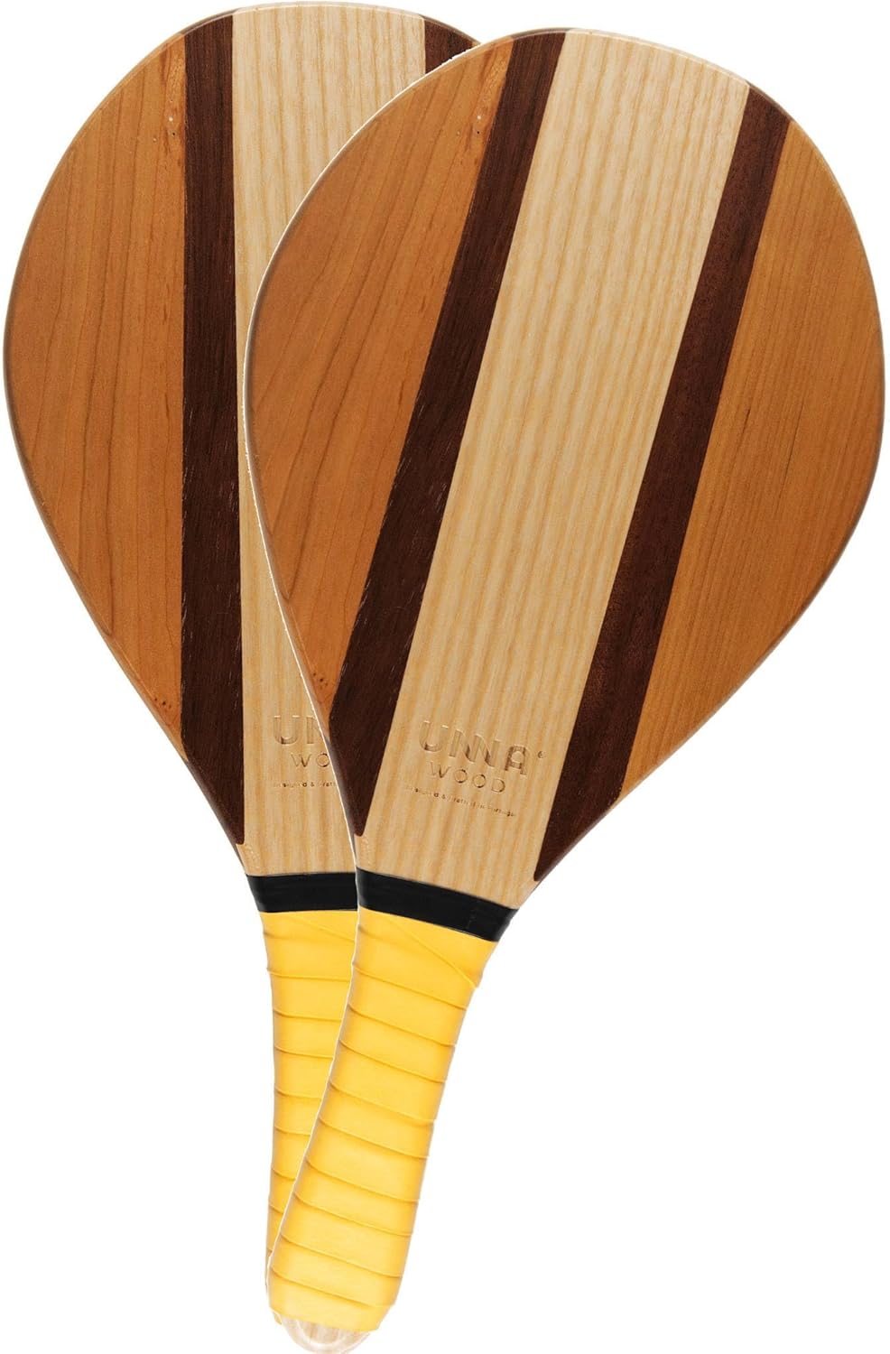 UNNA Wood Racchette da Spiaggia FREIXO | fatto a mano - immagine 1