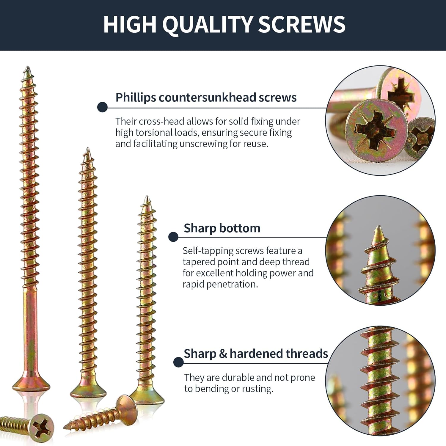 Ordeluxe Set 800 Viti Legno e Cartongesso - immagine 3