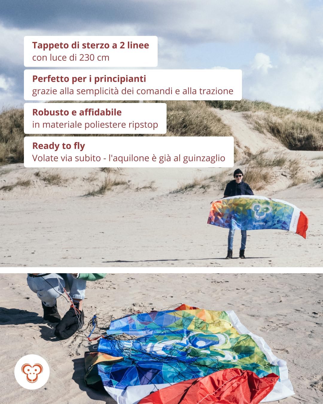 Skymonkey Airtwister - Aquilone da Trazione Ready 2 Fly - immagine 4