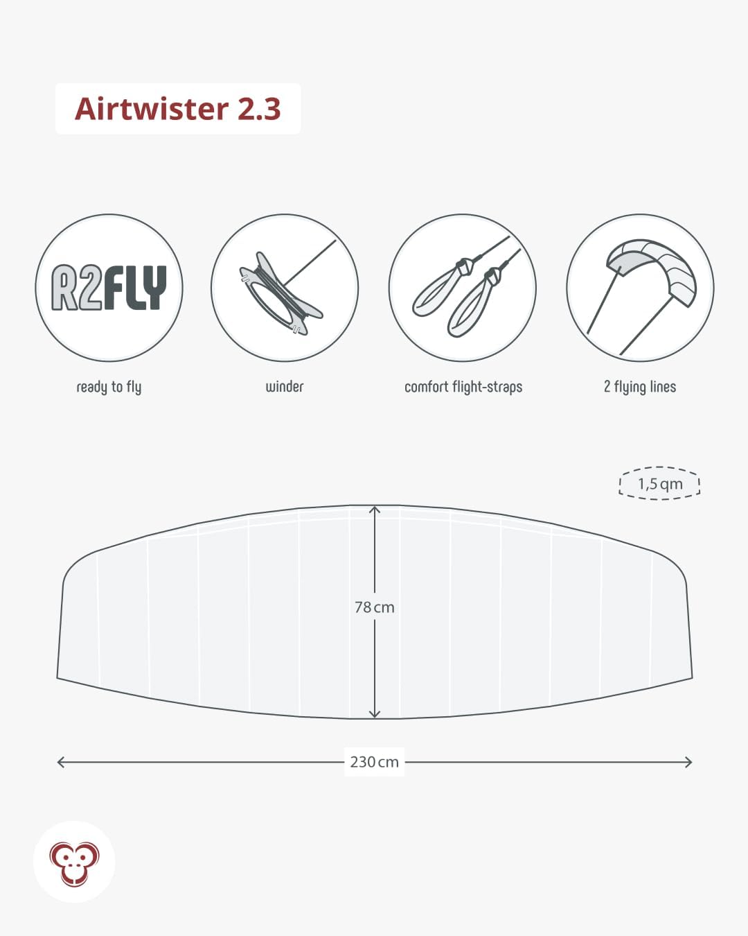 Skymonkey Airtwister - Aquilone da Trazione Ready 2 Fly - immagine 7