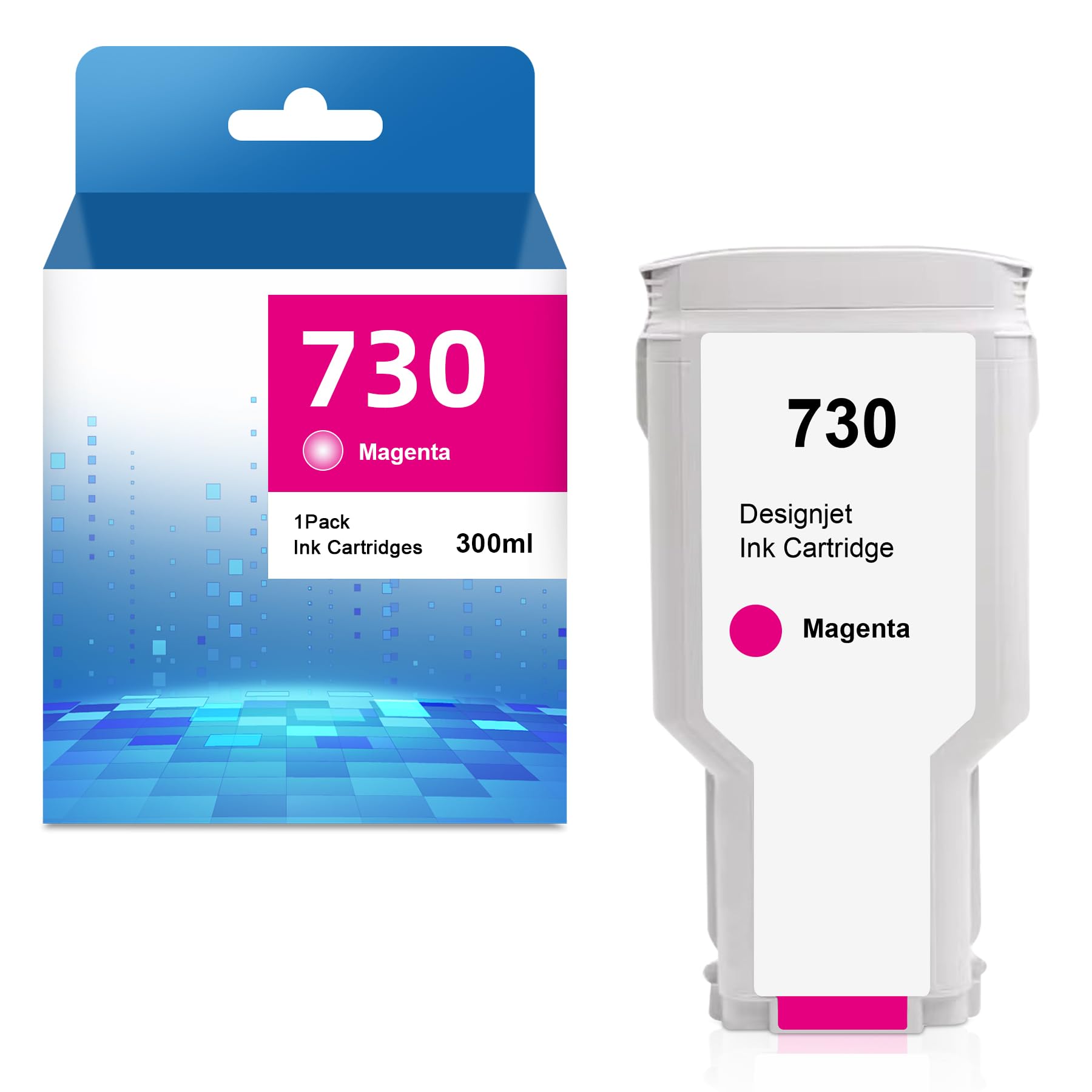 Yongairuink HP730 Cartuccia Inchiostro Remanufactured Magenta