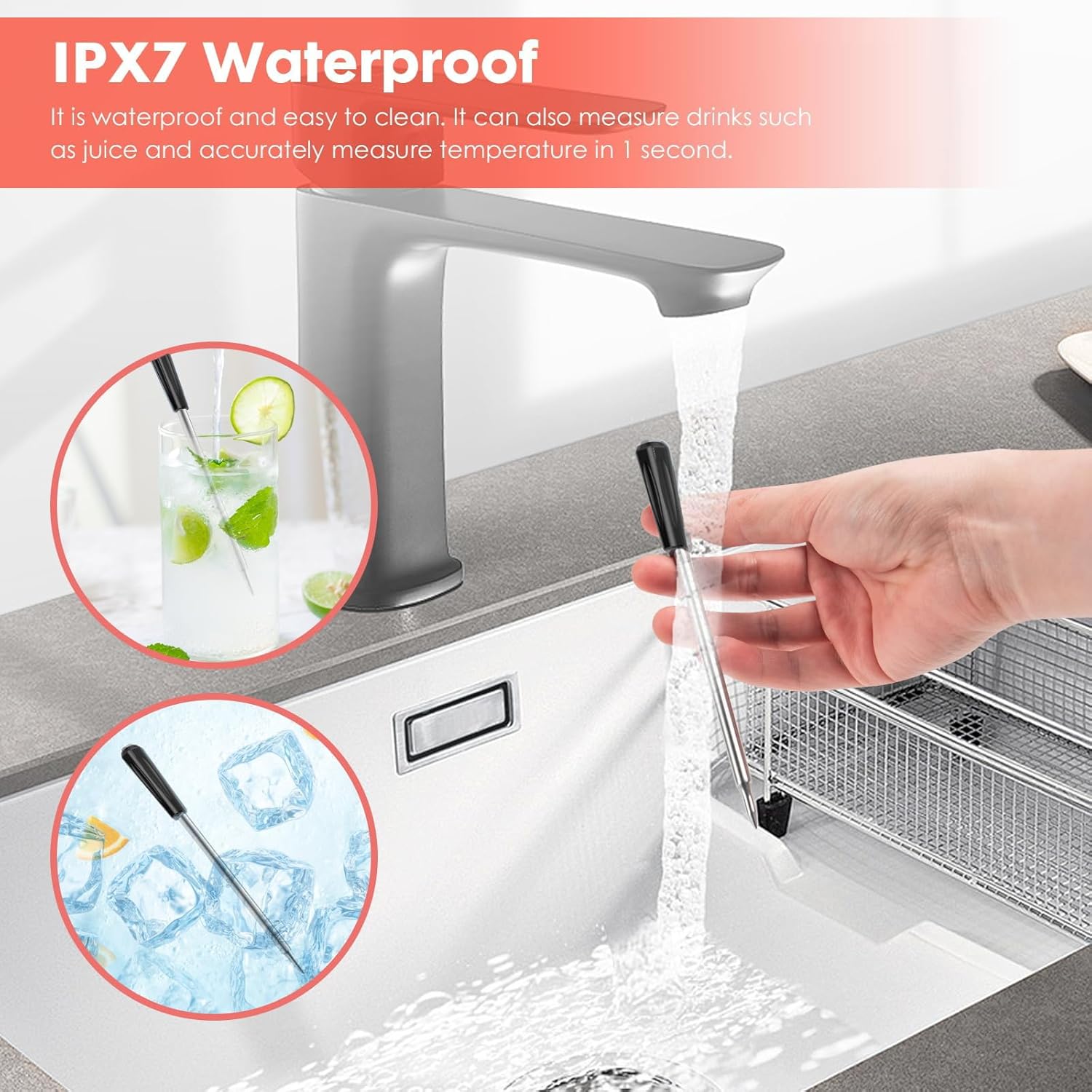 Termometro Cucina Wireless BBQ Bluetooth 100m - immagine 4