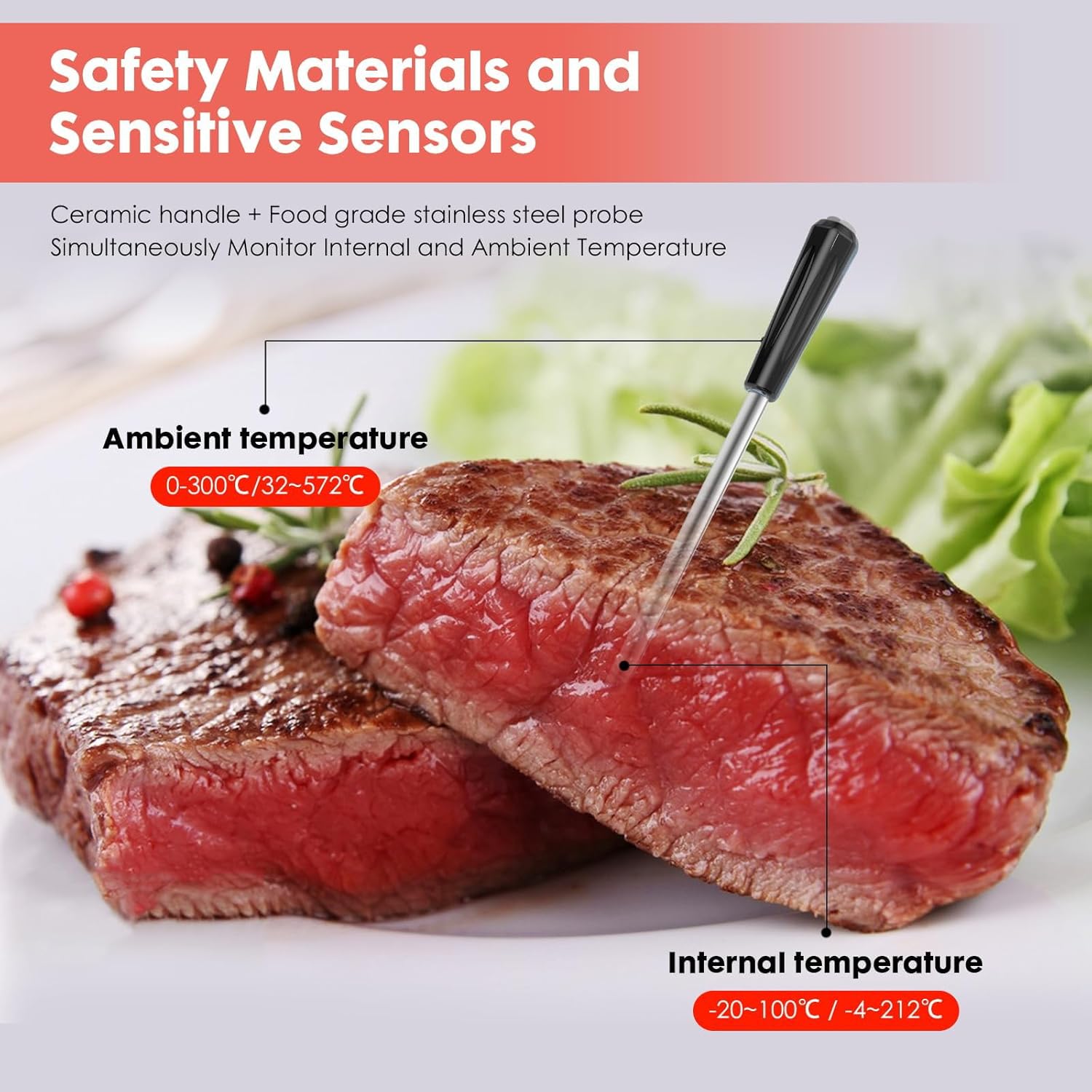 Termometro Cucina Wireless BBQ Bluetooth 100m - immagine 5